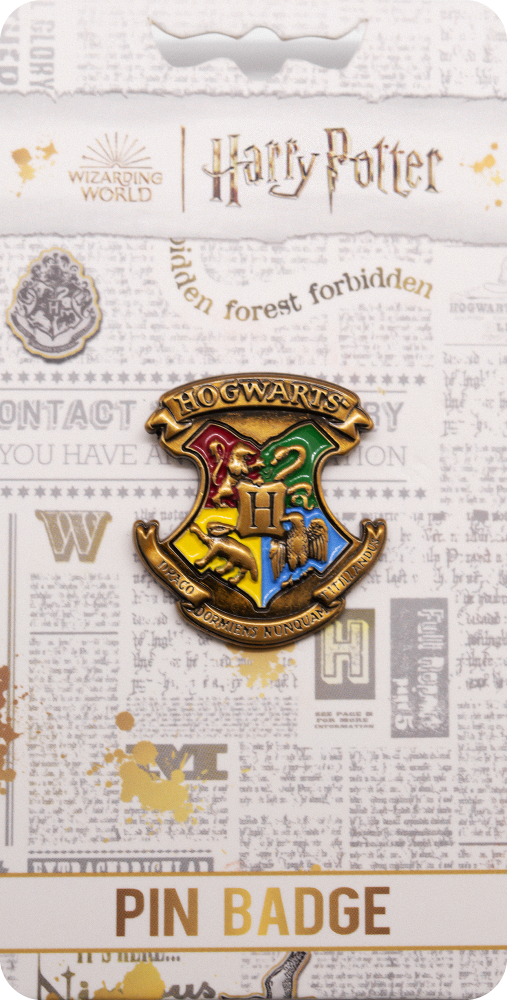 HP2201PG Licensed Harry Potter Hogwarts metal Pin badge enammeled 3D