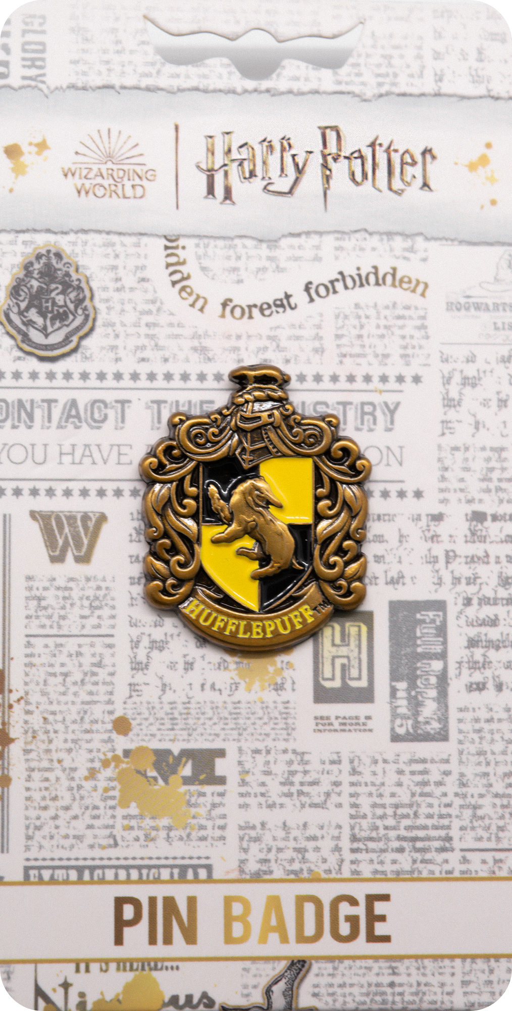 HPHFL2205PB Licensed Harry Potter Enamel metal Hufflepuff pin badge