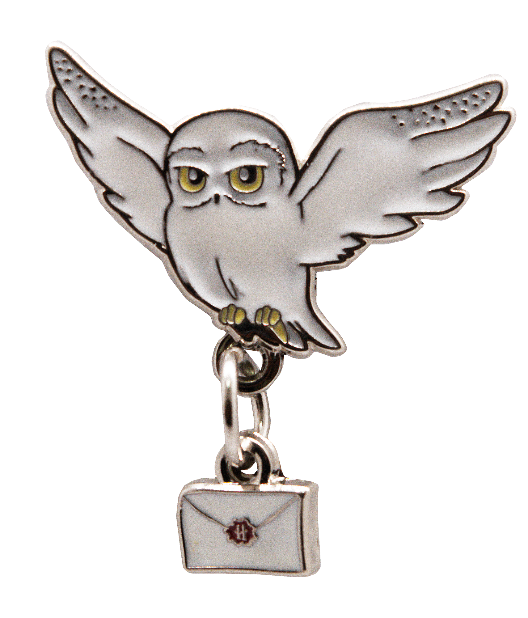 HPHL2208PB Licensed Harry Potter Hedwig and letter Pin Badge