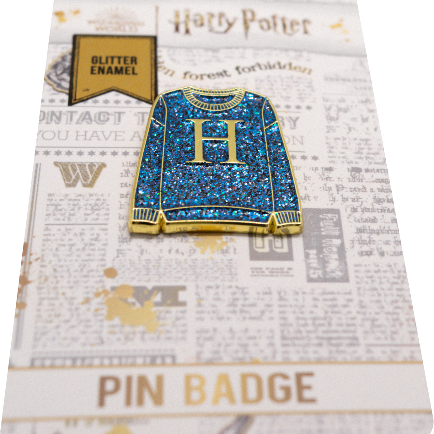 HP2211PB Licensed Harry Potter Harry’s Christmas Jumper Pin Badge