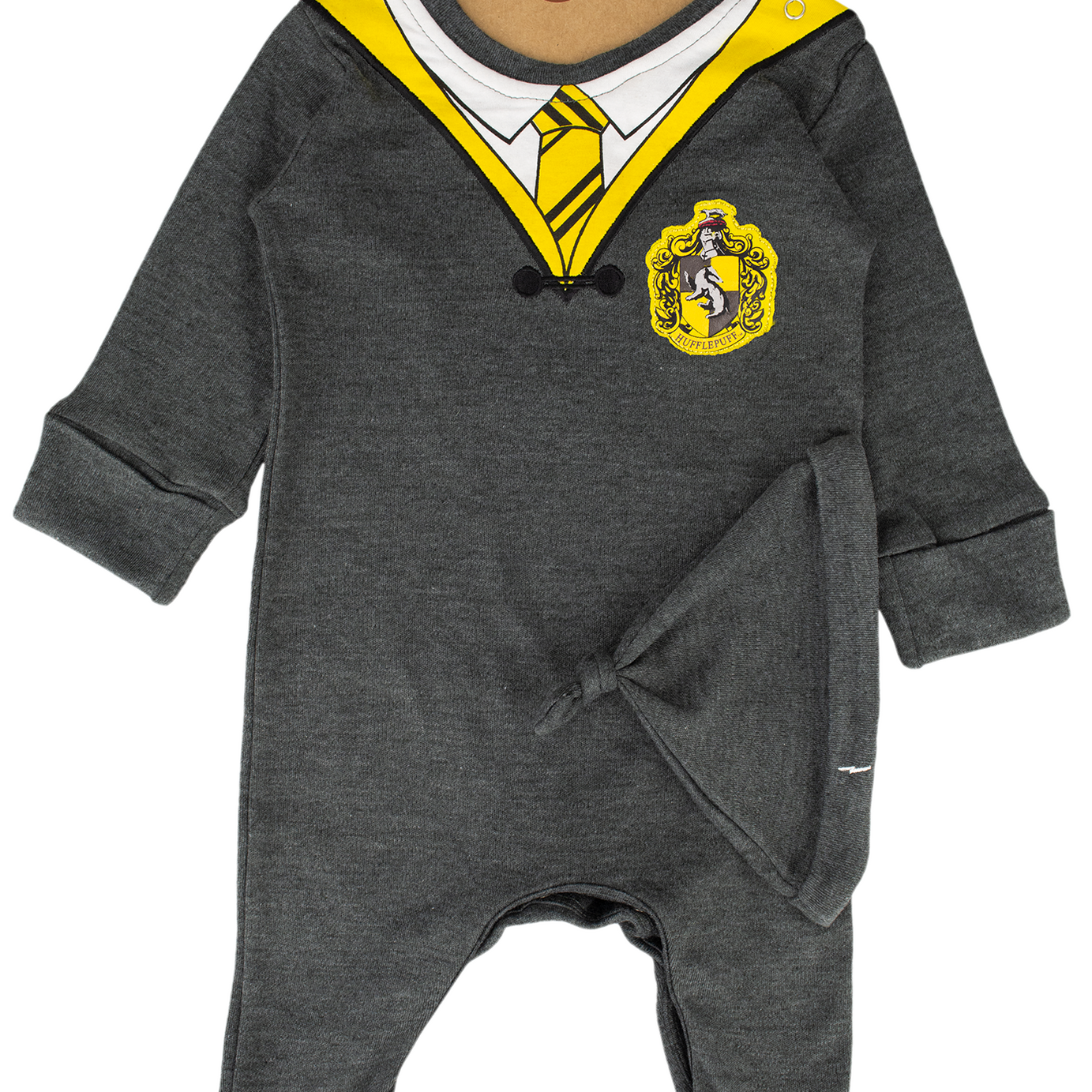 HPHFL003K Licensed Harry Potter Baby Romper Baby Grow with Hat