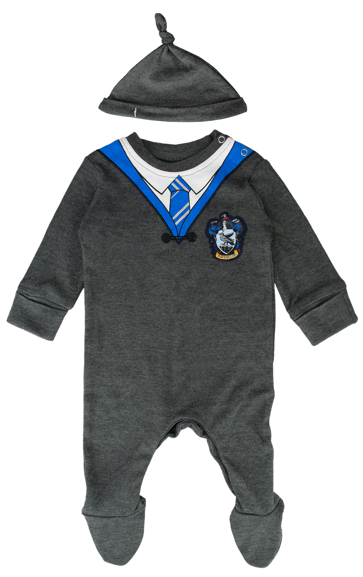 HPRVN003K Licensed Harry Potter Baby Romper Baby Grow with Hat Ravenclaw