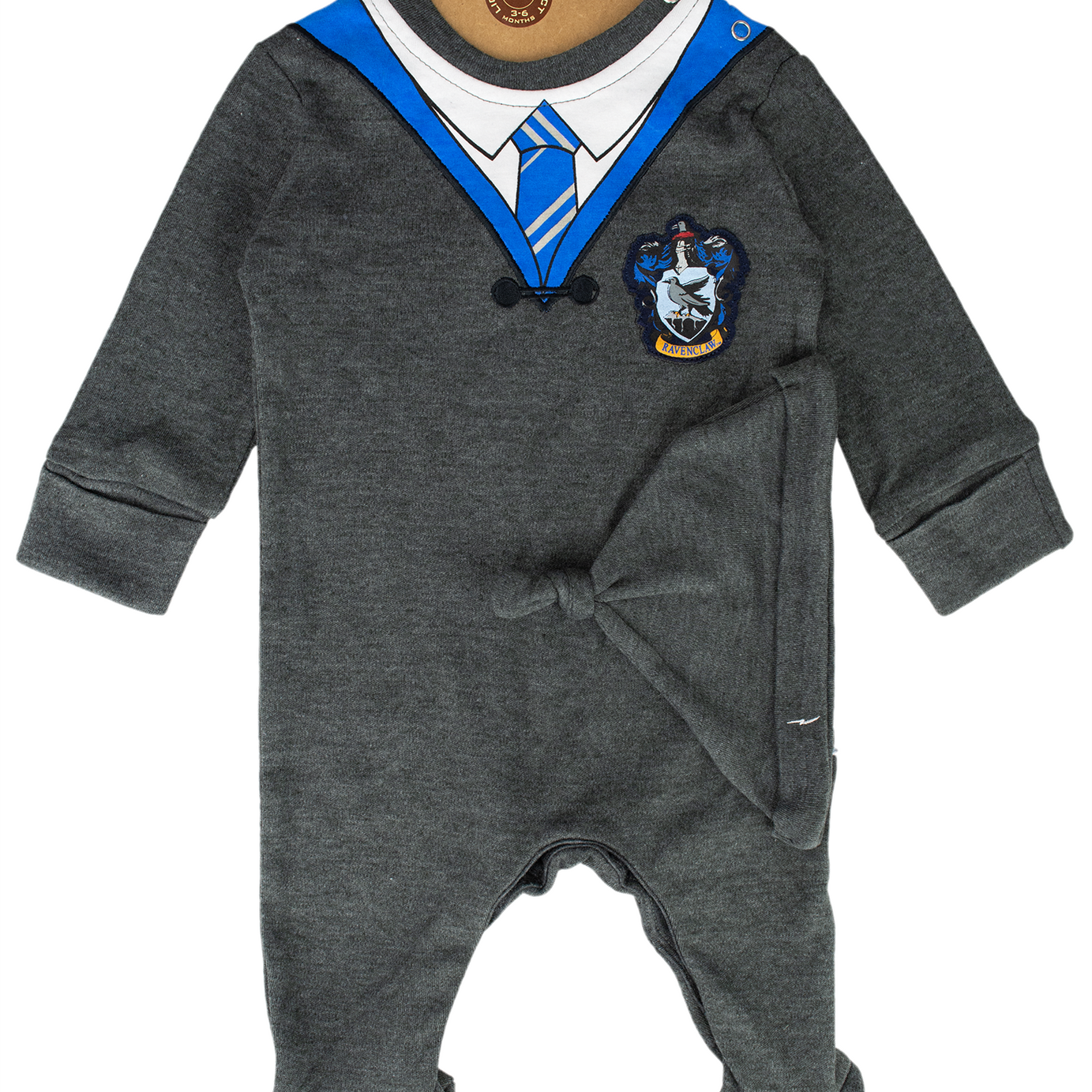 HPRVN003K Licensed Harry Potter Baby Romper Baby Grow with Hat Ravenclaw
