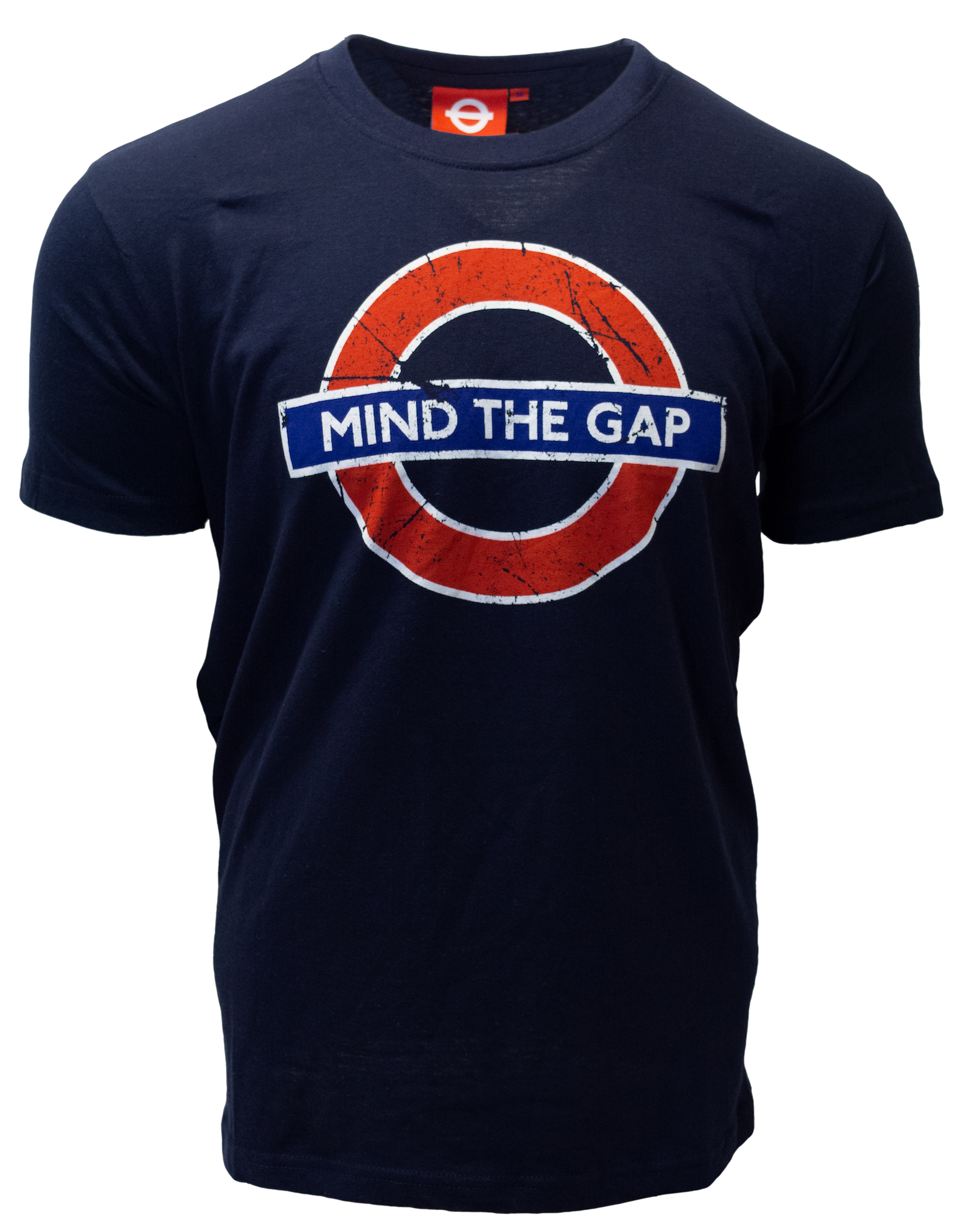 TFL101MTG  Licensed Unisex Mind The Gap Underground London T-Shirt Navy XS - 4XL