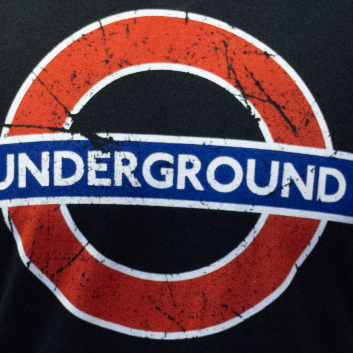 TFL101BUND Licensed Unisex London Undergound T-Shirt Black XS TO 4XL