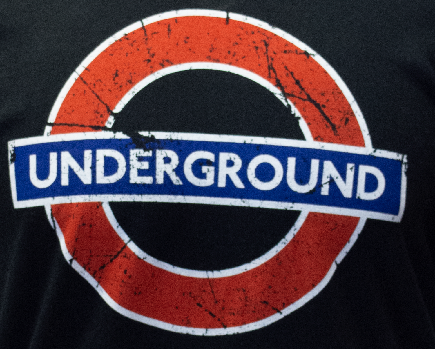 TFL101BUND Licensed Unisex London Undergound T-Shirt Black XS TO 4XL