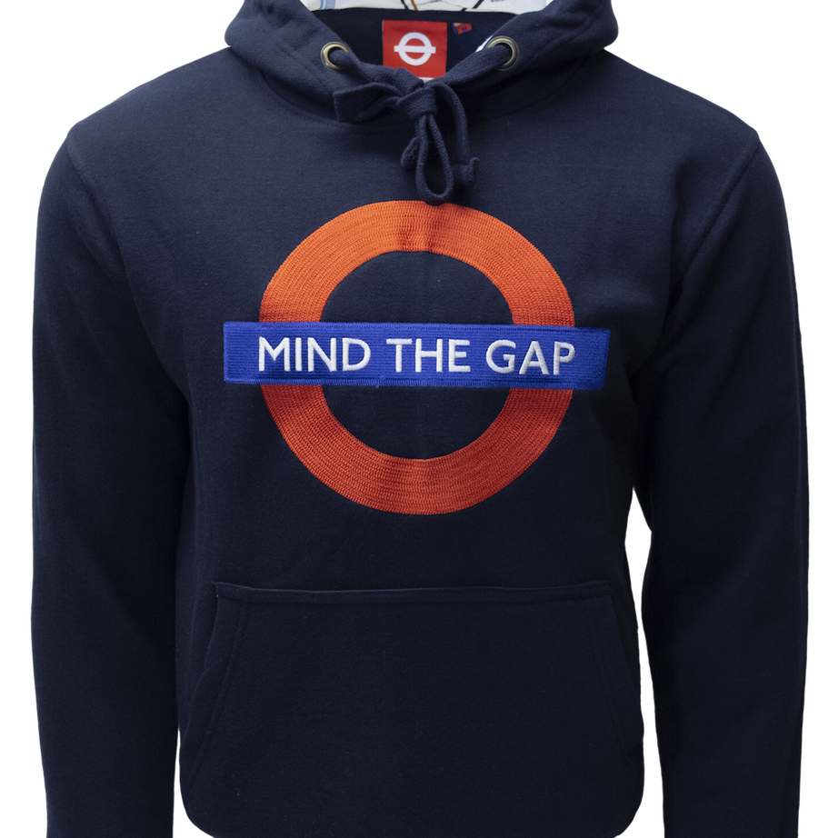 TFL129MTG Licensed Unisex Mind the Gap Applique Embroidery Navy XS TO 4XL