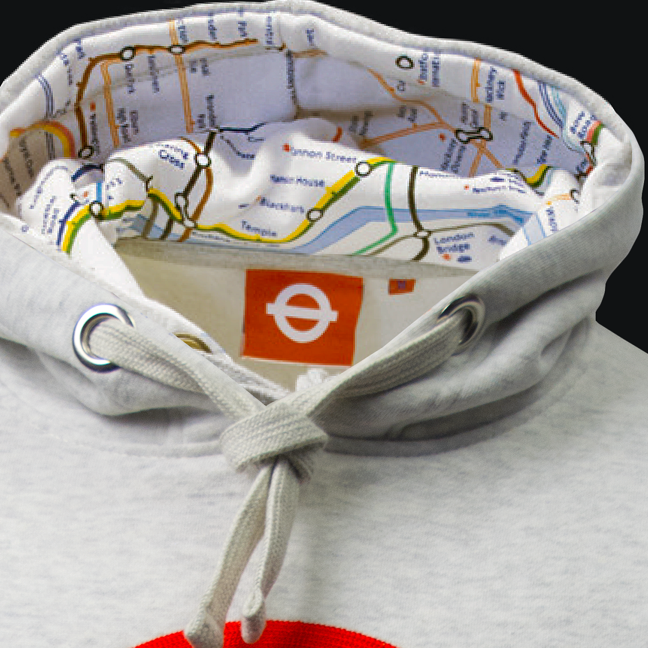 TFL129MTG ASH Licensed Unisex Mind the Gap Applique Embroidery Ash Grey