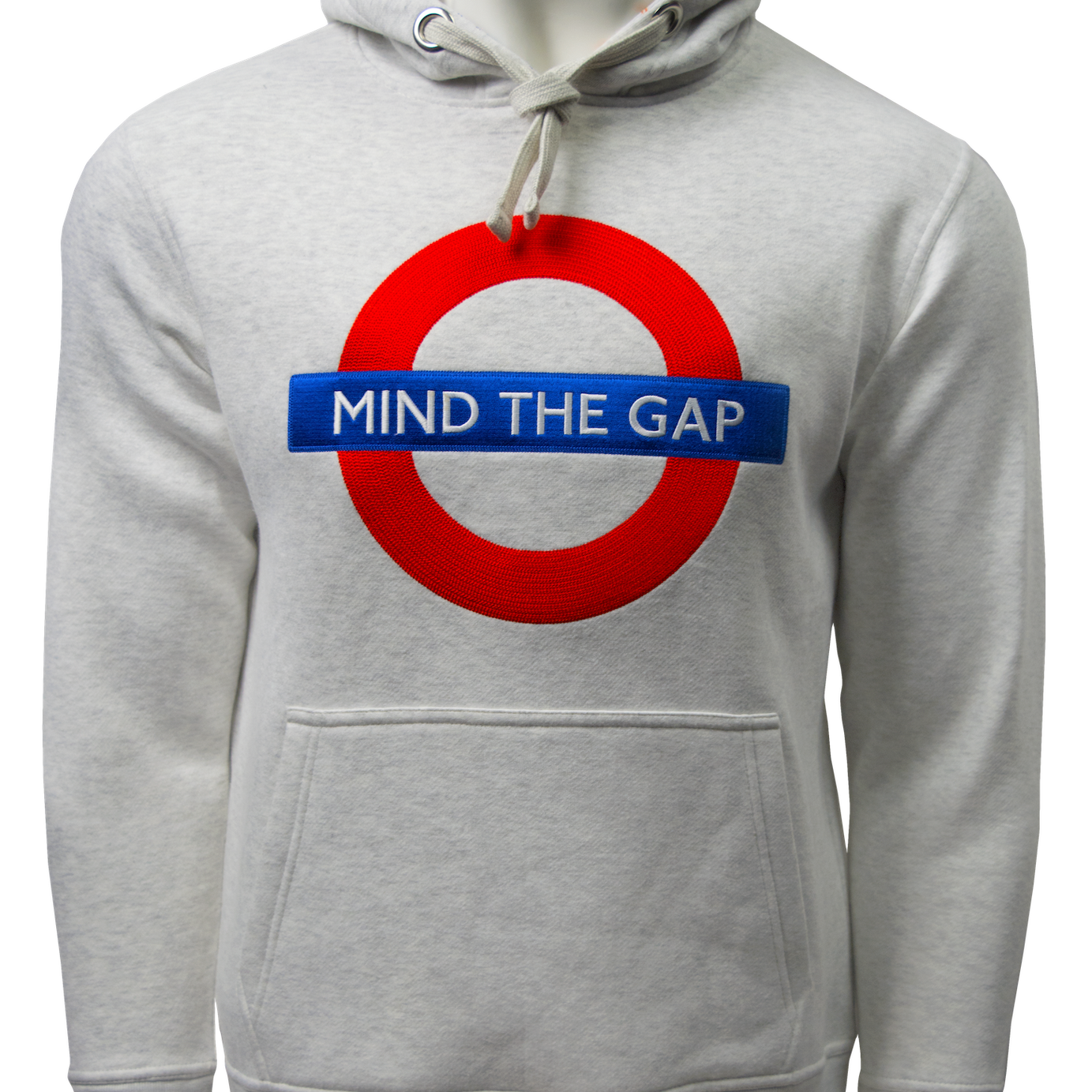 TFL129MTG ASH Licensed Unisex Mind the Gap Applique Embroidery Ash Grey