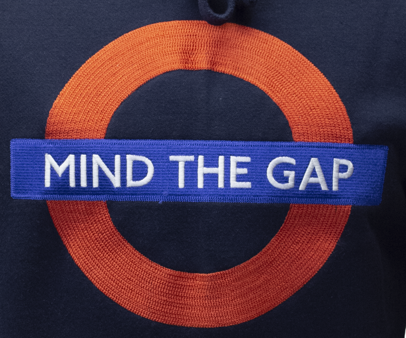 TFL129MTG Licensed Unisex Mind the Gap Applique Embroidery Navy XS TO 4XL