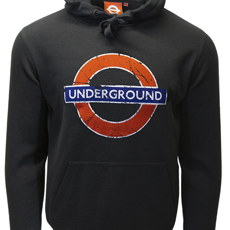 TFL130B Licensed Unisex Underground London Applique Embroidery Black