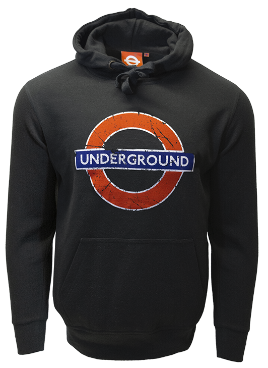 TFL130B Licensed Unisex Underground London Applique Embroidery Black
