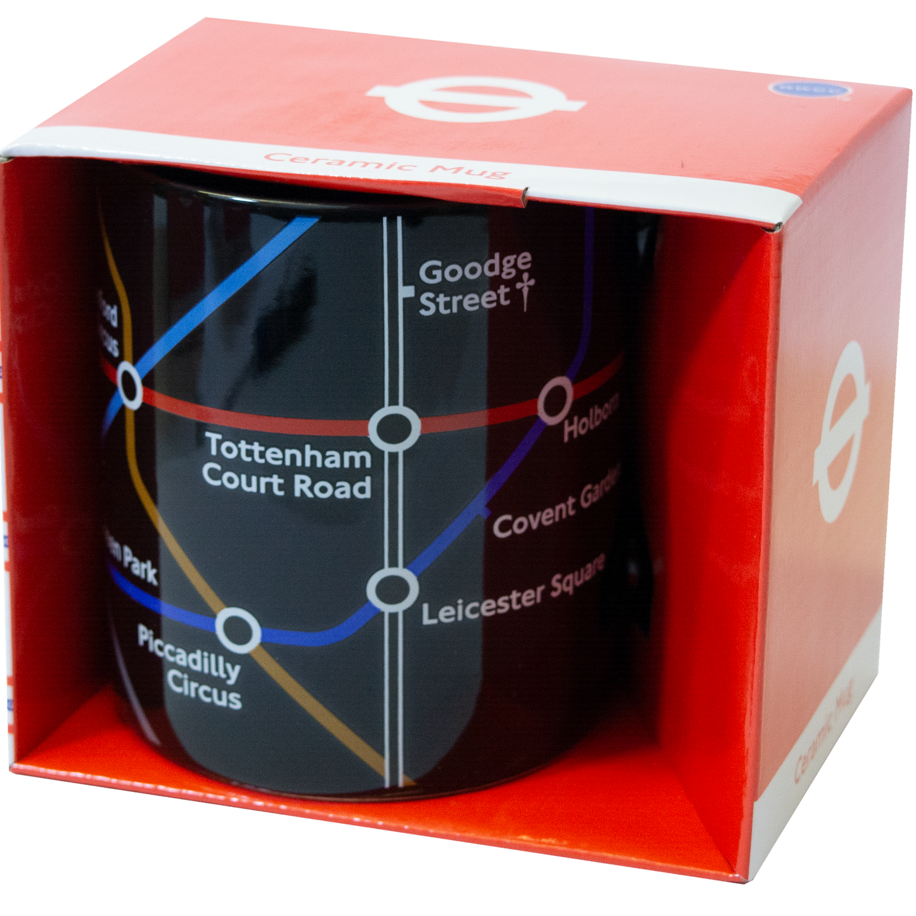 TFL4002M Licensed Official  London Underground Tube Map Mug-Black