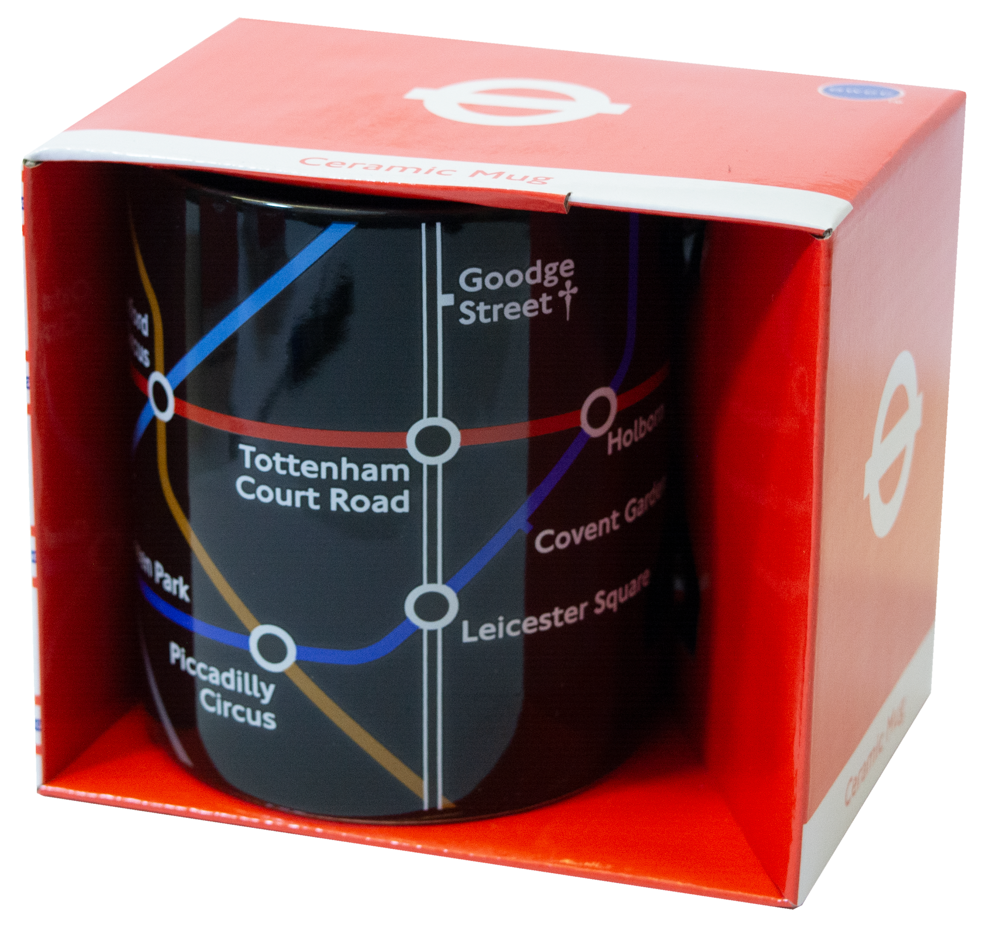 TFL4002M Licensed Official  London Underground Tube Map Mug-Black