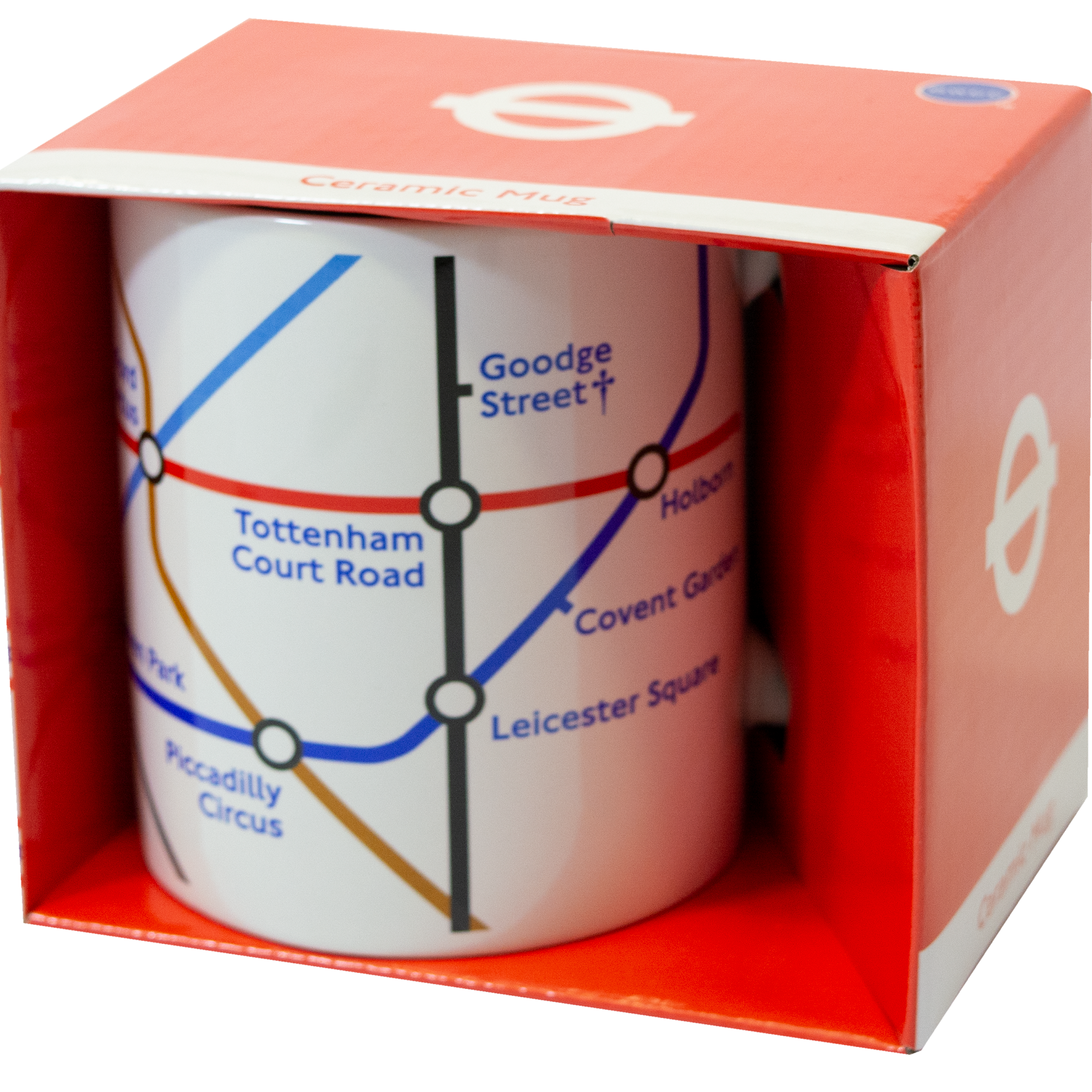 TFL4003M Licensed Official London Underground Tube Map Mug White