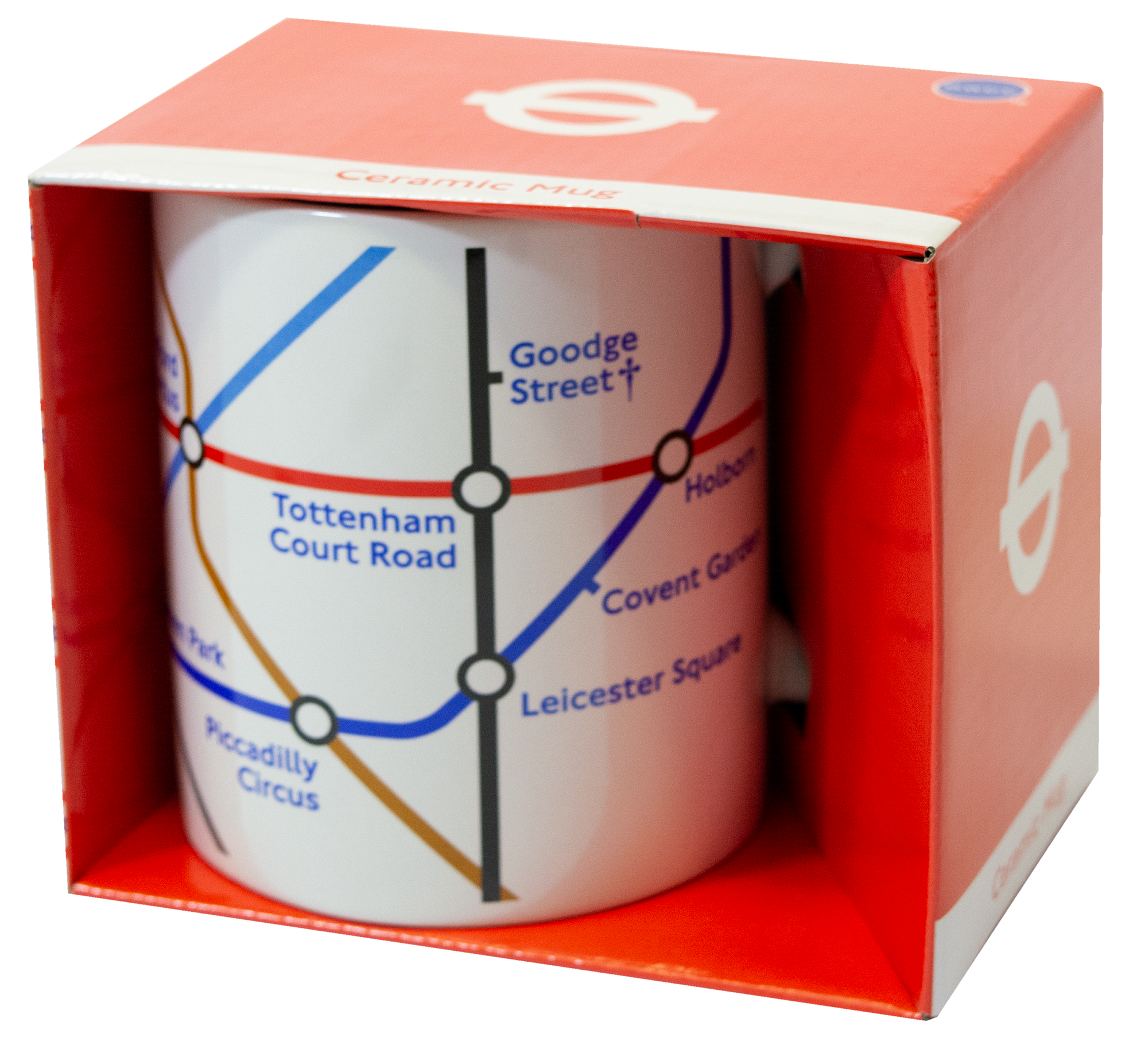 TFL4003M Licensed Official London Underground Tube Map Mug White