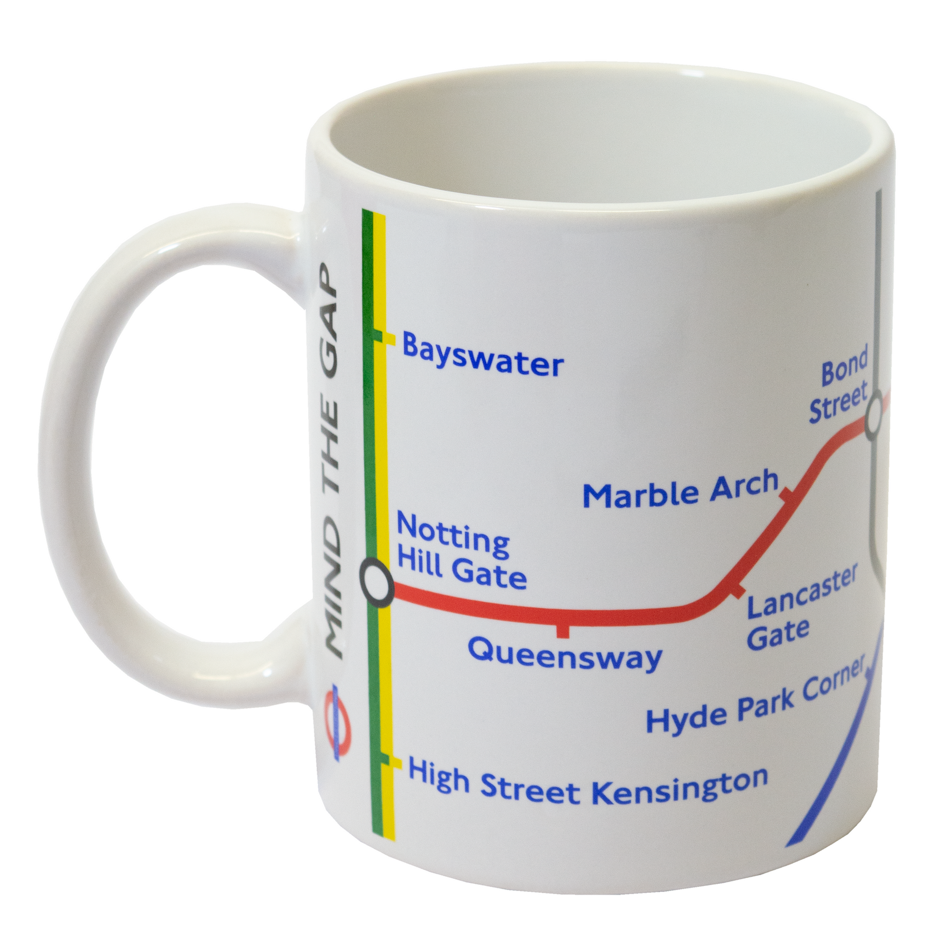 TFL4003M Licensed Official London Underground Tube Map Mug White