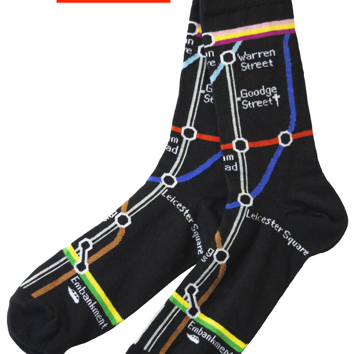 TFL6301 Licensed Underground Tube Map Sock